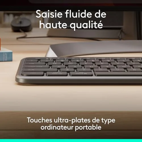 Logitech Signature Slim Wired Combo MK620 for Business AZERTY USB-C - vue 3