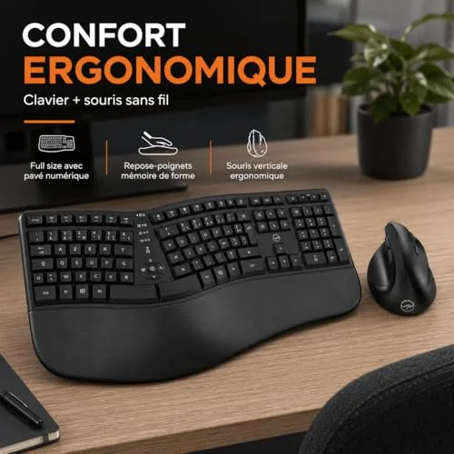 Mobility Lab Ergo C30W Pack Clavier + Souris AZERTY Sans Fil - vue 2