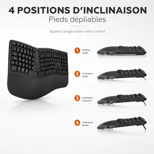 Mobility Lab Ergo C30W Pack Clavier + Souris AZERTY Sans Fil - vue 5