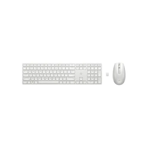 HP 650 Ensemble Clavier Souris sans fil 2,4 GHz AZERTY Blanc