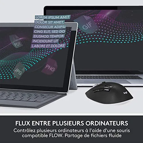 Logitech MK850 Performance Ensemble Clavier Souris Sans Fil AZERTY Noir - vue 7