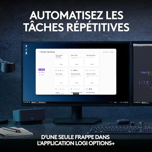 Logitech MX Keys S AZERTY Graphite Sans Fil Rétroéclairé - vue 5