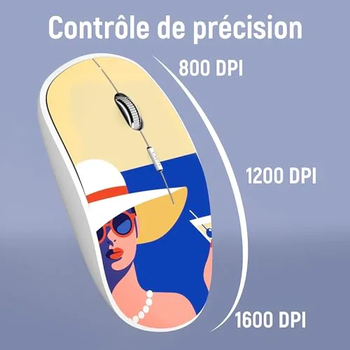 Ensemble clavier souris - Tnb - BUMWXCOCKTAIL - Sans fil - Multicolore - Technologie sans fil - vue 6