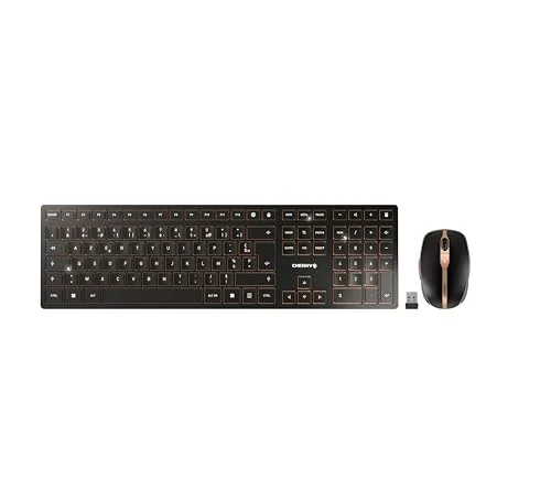 Cherry DW 9100 SLIM Ensemble sans fil clavier/souris AZERTY rechargeable
