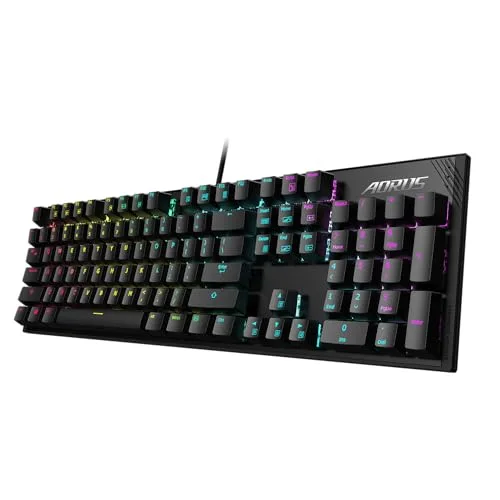 Gigabyte AORUS K1 Mécanique Cherry MX Red RGB AZERTY - vue 3
