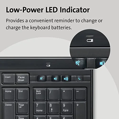 Kensington Advance Fit K72357FR Clavier Filaire Ultra Plat AZERTY Noir - vue 5