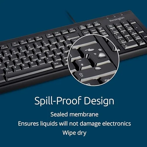 Kensington KB100 EQ Clavier filaire Full-size AZERTY Membrane - vue 5