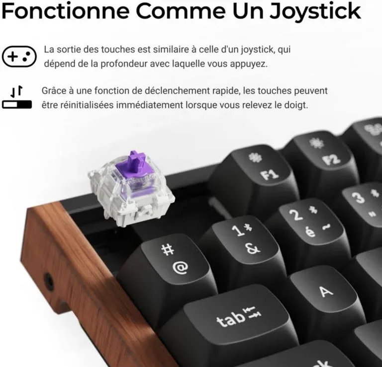 Keychron K10 HE Noir - vue 4