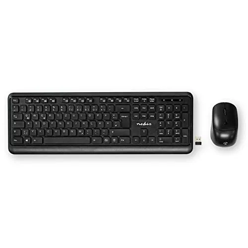 Nedis KBMCW100BKDE Kit Clavier et Souris Sans Fil QWERTZ - vue 2