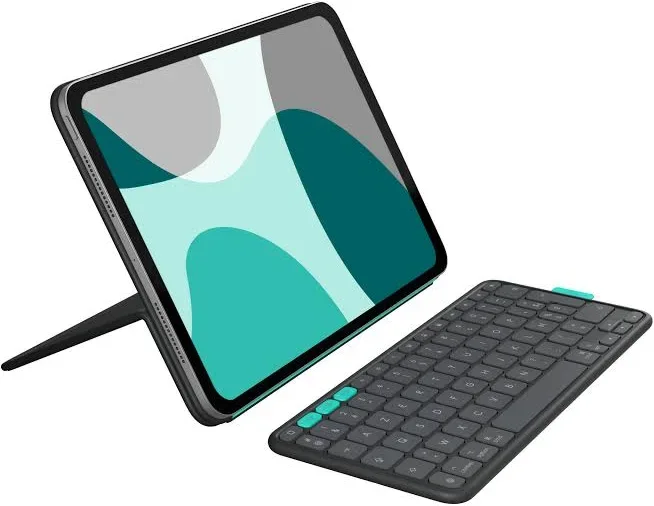 Logitech Flip Folio Clavier Bluetooth Graphite - vue 1