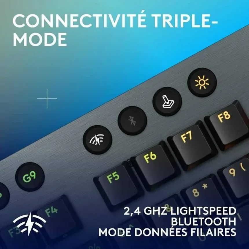 Logitech G G915 X Lightspeed Tactile Noir - vue 5
