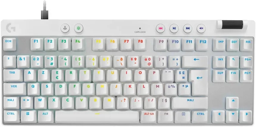 Logitech G Pro X TKL Blanc - vue 1