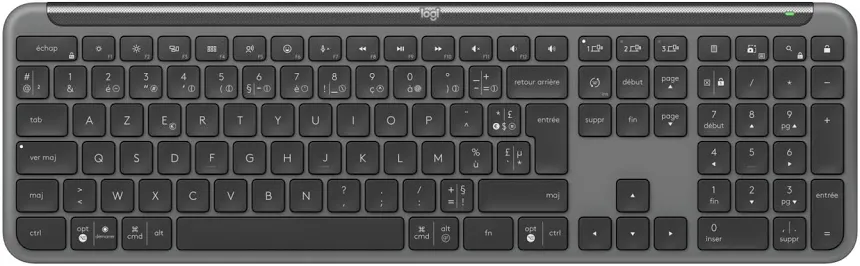Logitech K950 Signature Slim Graphite - vue 1