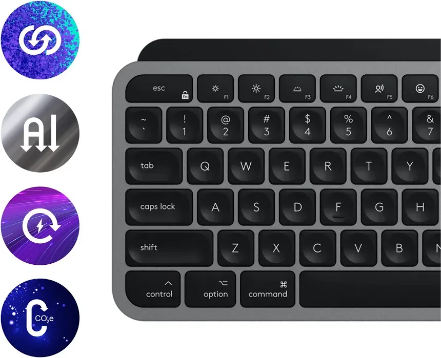 Logitech MX Keys S Gris - vue 3