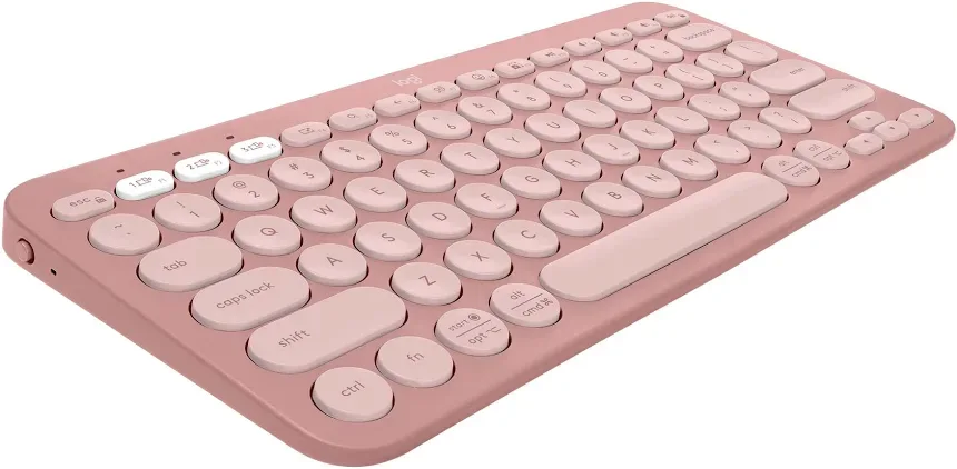 Logitech Pebble Keys 2 K380s Rose - vue 4