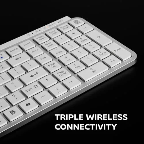 Mars Gaming MK-SILENKEYS Blanc Sans fil Full-Format - vue 4