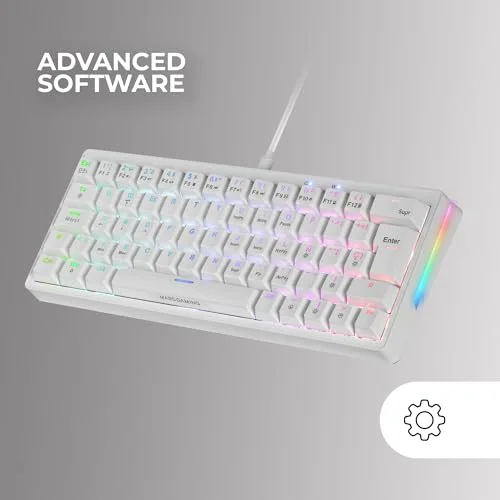 Mars Gaming MKMINIPRO Blanc 60% Hot-Swap RGB - vue 5