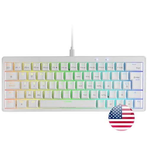 Mars Gaming MKMINIPRO Blanc 60% Hot-Swap RGB - vue 6