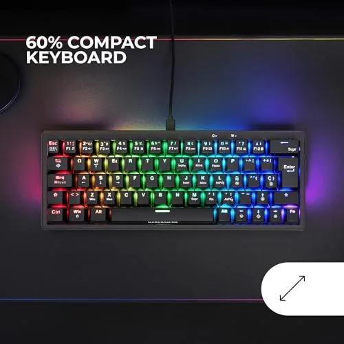 Mars Gaming MKMINIPRO clavier mécanique 60% hot-swap RGB - vue 2