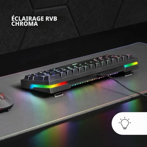 Mars Gaming MKMINIPRO clavier mécanique 60% hot-swap RGB - vue 4