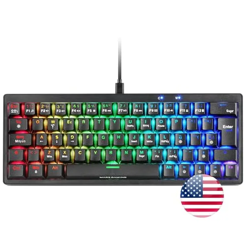 Mars Gaming MKMINIPRO clavier mécanique 60% hot-swap RGB - vue 6