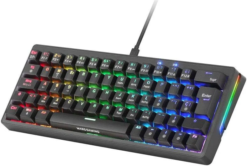 Mars Gaming MKMINIPRO Clavier Mécanique RGB 60% Silent Switch Noir - vue 2
