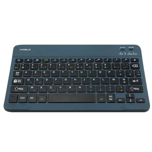 MOBILIS 001284 Clavier Bluetooth AZERTY Bleu