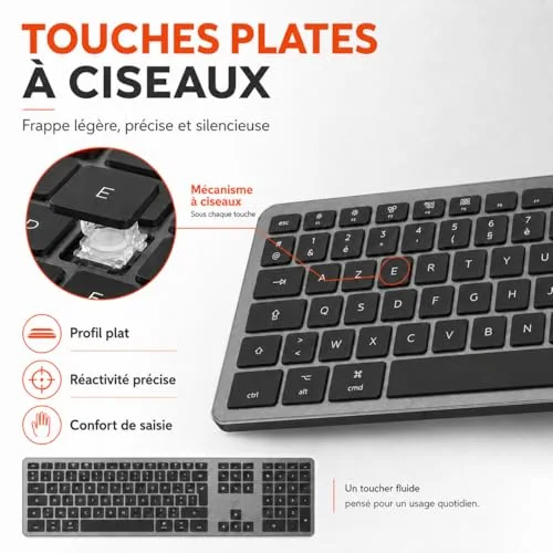 Mobility Lab DesignTouch ML311487 Gris Sidéral AZERTY - vue 7