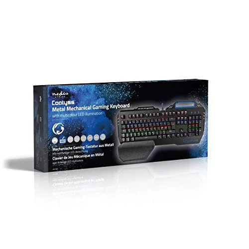 NEDIS Clavier de Jeu Mécanique - Éclairage RVB - Nordique - Conception Métallique - vue 8
