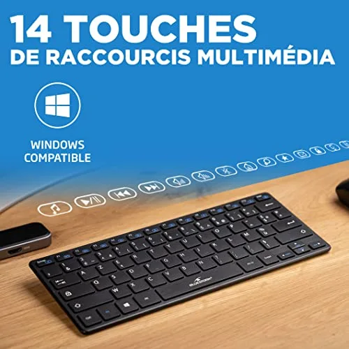 Bluestork Pack Mini V2 Clavier Souris Sans Fil AZERTY - vue 7