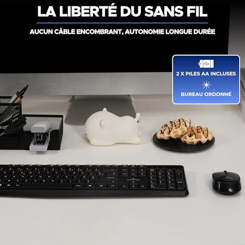 Pack clavier souris sans fil - 12 touches de raccourcis multimédias - BLUESTORK - PACK-WL-OFF-V2/FR - AZERTY - vue 5