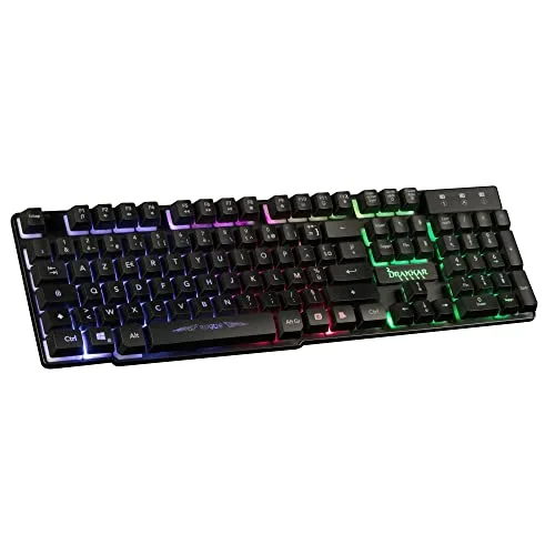 KONIX Drakkar 4 en 1 Pack Gaming Clavier Membrane AZERTY LED - vue 3