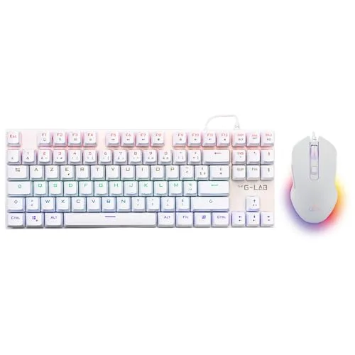 The G-Lab Combo Mercury TKL Clavier Mécanique Outemu Red RGB AZERTY