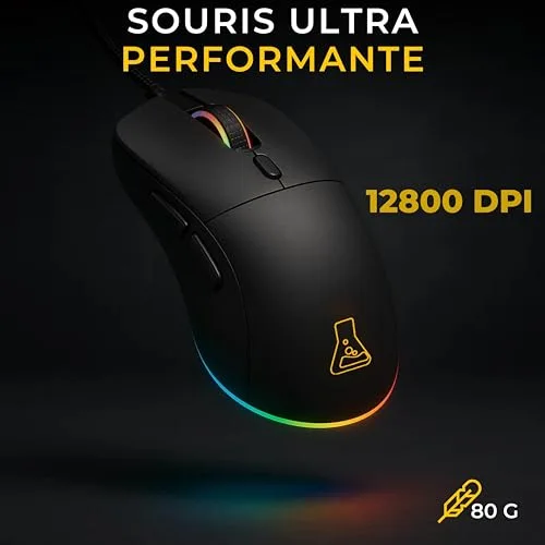 The G-Lab Combo Titan Pack Gamer 2 en 1 Clavier Mécanique Souris 12800 DPI - vue 5