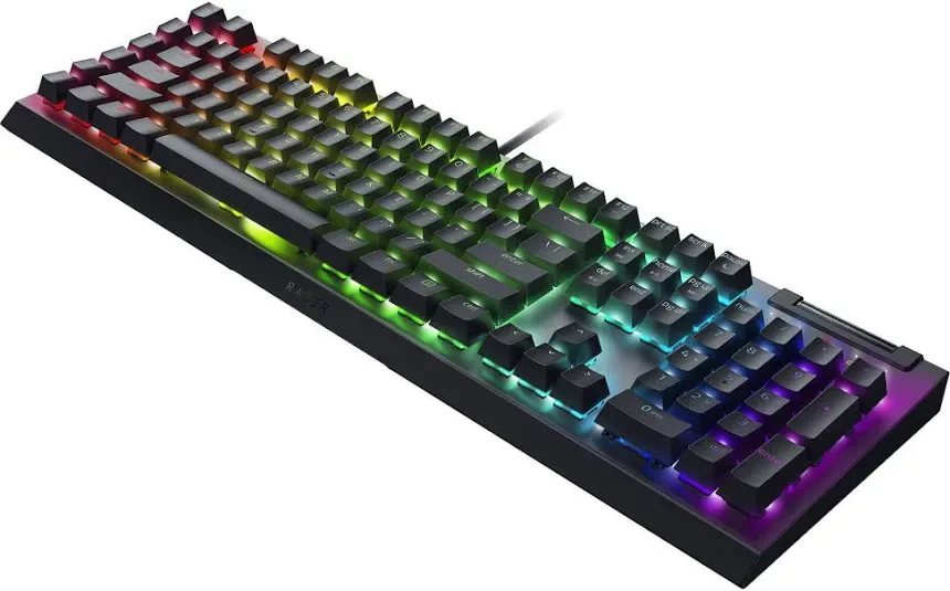 Razer BlackWidow V4 X Razer Green Noir - vue 3