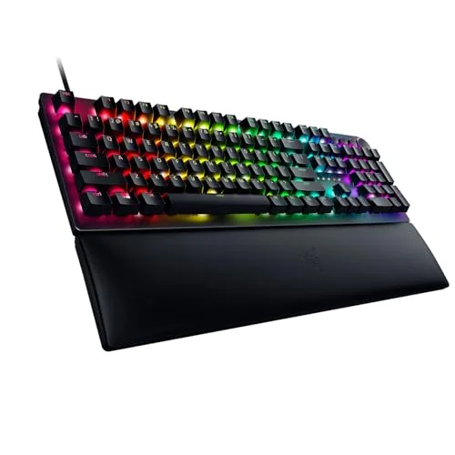 Razer Huntsman V2 Purple Switch clavier gaming optique AZERTY - vue 9