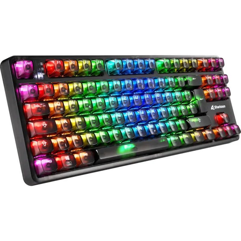 Sharkoon Crystal Shark RGB Noir - vue 1