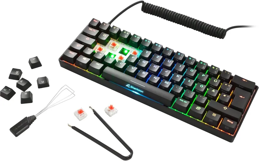 Sharkoon SteelSeries Apex Pro Mini Noir - vue 5