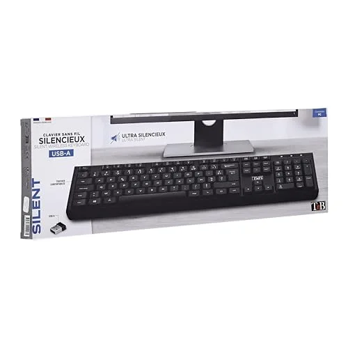 T'nB Silent Clavier sans fil ultra silencieux AZERTY noir - vue 5