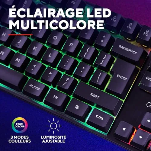 Trust GXT 835 Azor Clavier gamer membrane AZERTY - vue 4