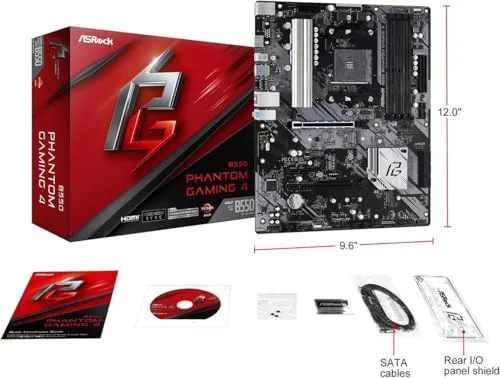 ASRock B550 Phantom Gaming 4 - vue 6