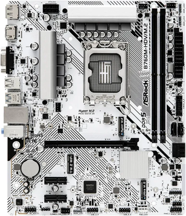 ASRock B760, Intel B760M1700 Micro ATX B760M-HDV/40 image 1