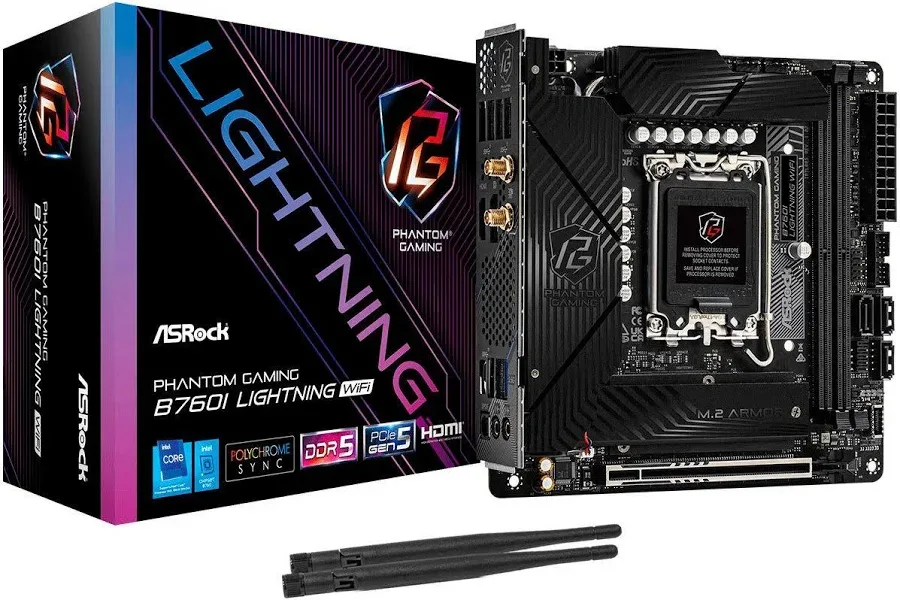 ASRock B760I Mini ITX Phantom Gaming Lightning WiFi image 4