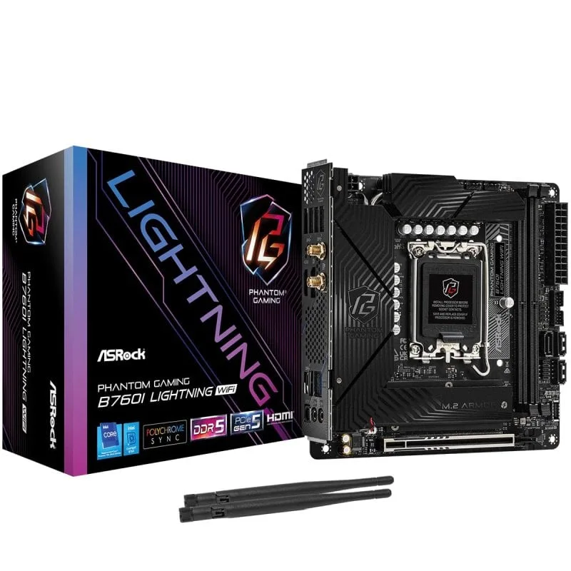ASRock B760I Mini ITX Phantom Gaming Lightning WiFi