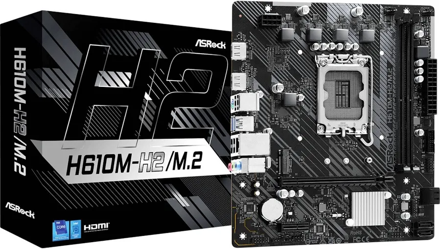 ASRock H610 Intel H610 Micro ATX H610M-H2/ image 1