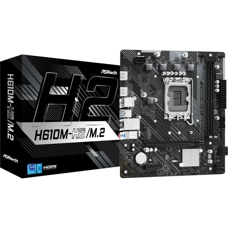 ASRock H610 Intel H610 Micro ATX H610M-H2/
