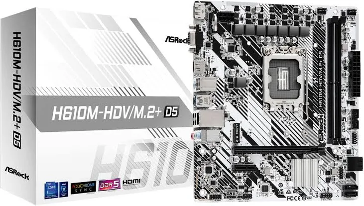 ASRock H610 Intel Micro ATX H610M-HDV/++ image 2