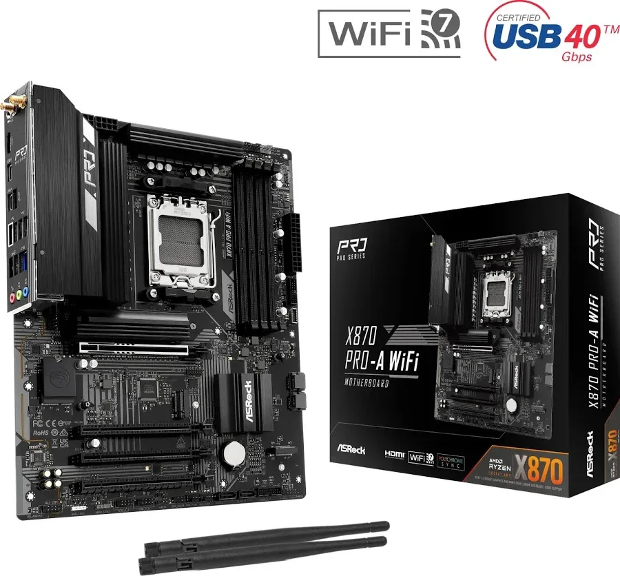 ASRock X870 Pro-A WiFi X870 ATX WiFi 7 image 1