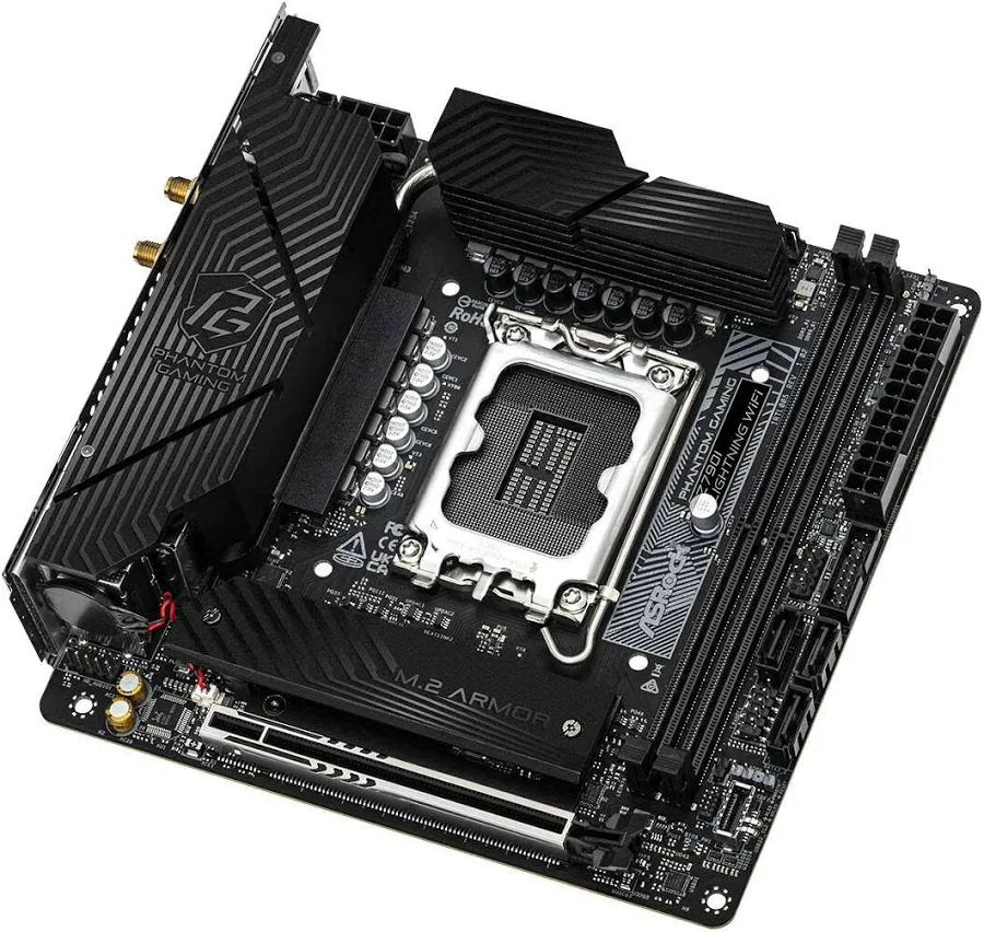 ASRock Z790I Intel Z790 Mini ITX Phantom Gaming Lightning WiFiRGB image 3