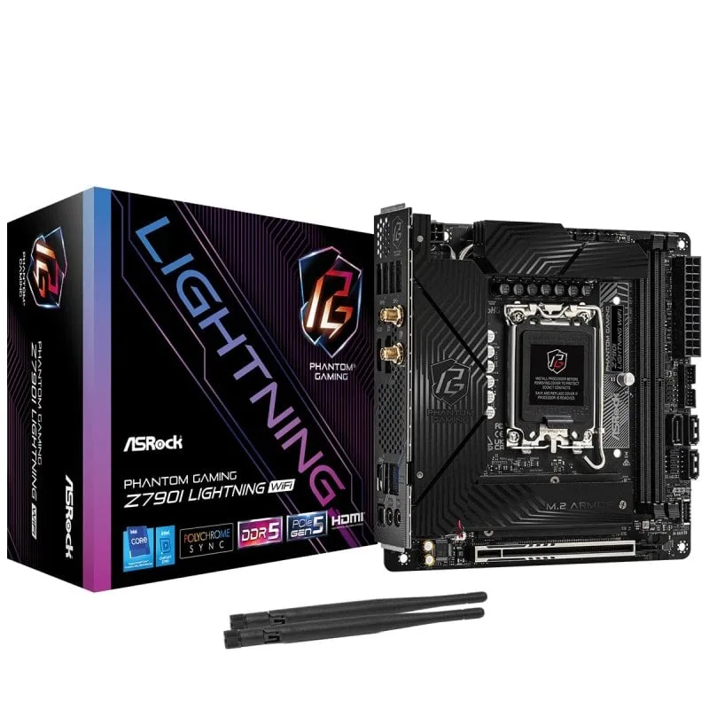 ASRock Z790I Intel Z790 Mini ITX Phantom Gaming Lightning WiFiRGB